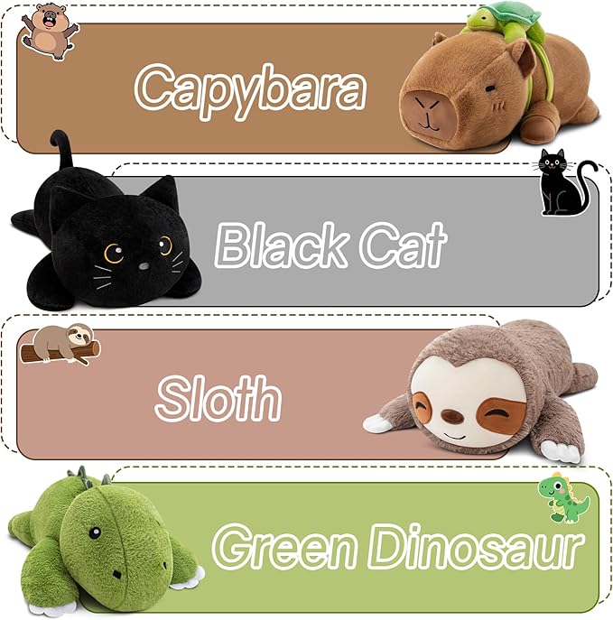 SQEQE Weighted Stuffed Animals Dinosaur Plush, Weighted Stuffed Animals Dino Plushies for Cozy Comfort, Soft T-Rex Pillow Toy for Kids Adults, Christmas & Birthday Gifts 23.6 Inch 3.8 Lbs