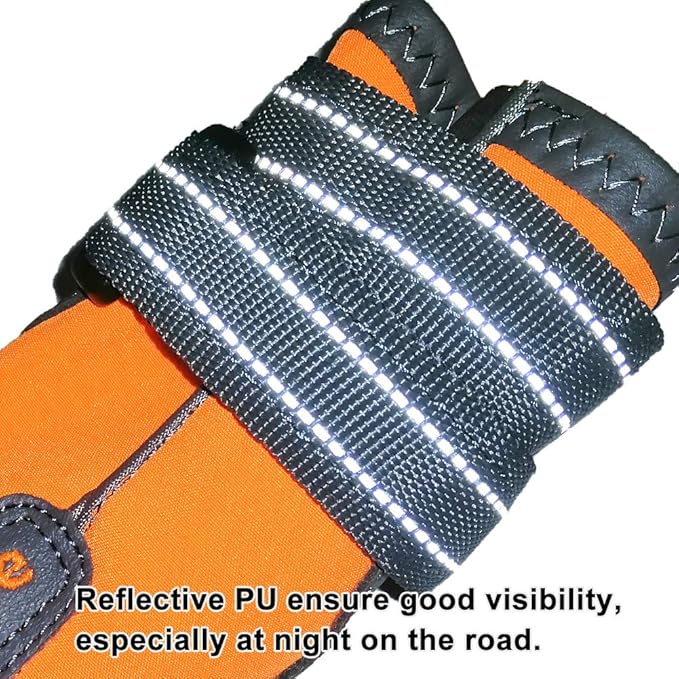 MOKCCI Truelove Dog Boots,Waterproof Pet Shoes with Reflective Straps for Paw Protectors Small Medium Large Dog Summer Winter Snow Outdoor Walking