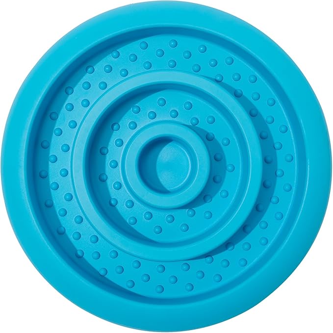 Pawnana Slow Feeder Lick Mat for Dogs - Keep Them Busy - Natural Rubber Dog Frozen Treat Toys - Durable Interactive Enrichment Toys - Licking Dish for Dog De-Stressing, Blue