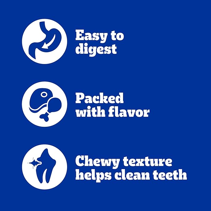 Pedigree Twisty Chews Medium/Large Long-Lasting Dog Treats Chicken & Beef Flavor, 9.17 oz. Pouch (4 Count, Pack of 5)