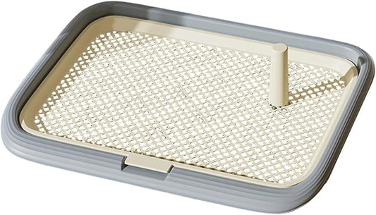 Dog Pee Pad Holder Potty Tray, Dog Potty Tray, 18x13x2 Non-Slip Mesh Litter Box, Detachable Indoor Puppy Training Pee Pad Holder for Small and Medium Pet
