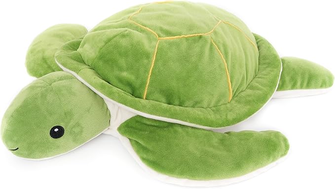 WEIGEDU Large Weighted Sea Turtle Stuffed Animal Plush Toy with Embroidered Eyes, Removable Weight Pack - 28 Inches, 5 lb Soft Cuddly Toy for Kids and Adults