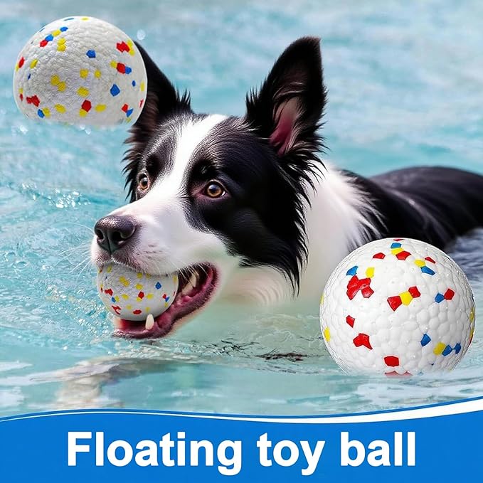 RERBIO 6 Pack Dog Toy Balls, 2.3 Inch ETPU Material, Replacement Balls for Automatic Ball Launcher Machine, Perfect for Small & Medium Dogs, Perfect for 2.3 Inch Automatic Launcher