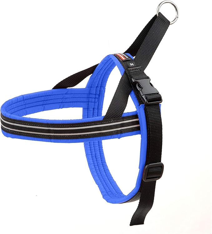 ComfortFlex Sport Dog Harness – No-Choke, Fully Padded, Non-Chafing Harness with Control Handle – Reflective, Lightweight, Adjustable for Active Dogs – Medium, Blue Jay