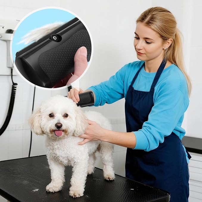 Deshedding Dog Brush, Groompro Deshedding Brush for Dogs, Cats, Rabbits, Horses, Ergonomic Pet Grooming Tool for Remove Short and Long Hair