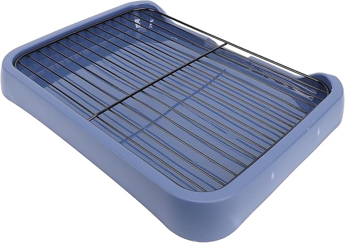 Acouto Dog Potty Pad Holder Tray - Dog Potty Tray Removable Indoor Training Toilet Portable Puppy Pad Holder with Grille Small and Medium Dogs - Puppy Litter - Pet
