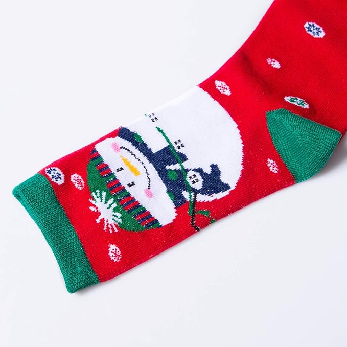 Chalier Womens Funny Socks Cozy Cute Printed Patterned Fun Sock Novelty Cat Dog Socks for Women