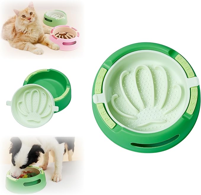 Silicone Slow Feeder Bowl, 1.2L Capacity, Suitable for Small, Medium, and Large Dogs. Interchangeable Inner and Outer Bowls. Food-Grade Material. Ideal for Dogs That eat Too Quickly.