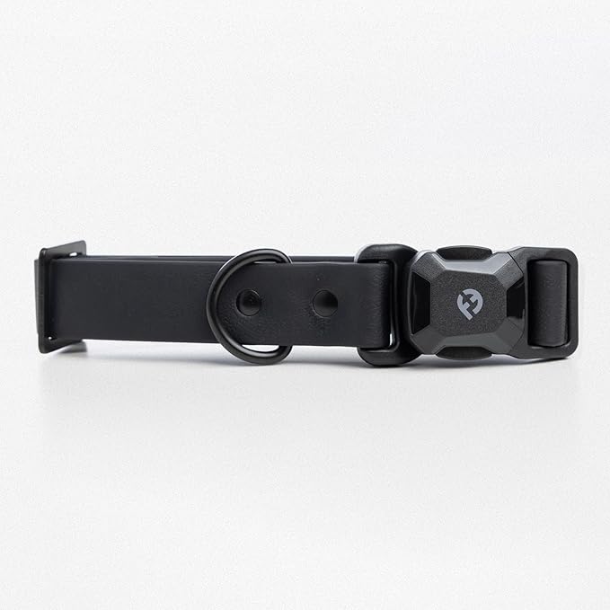 2025 New Edition, Fei & Eve PVC MagEase Dog Collar - Patented Magnetic Buckles | Fur-Safe | 450LB Escape-Proof | Adjustable Fit | Small (Black)