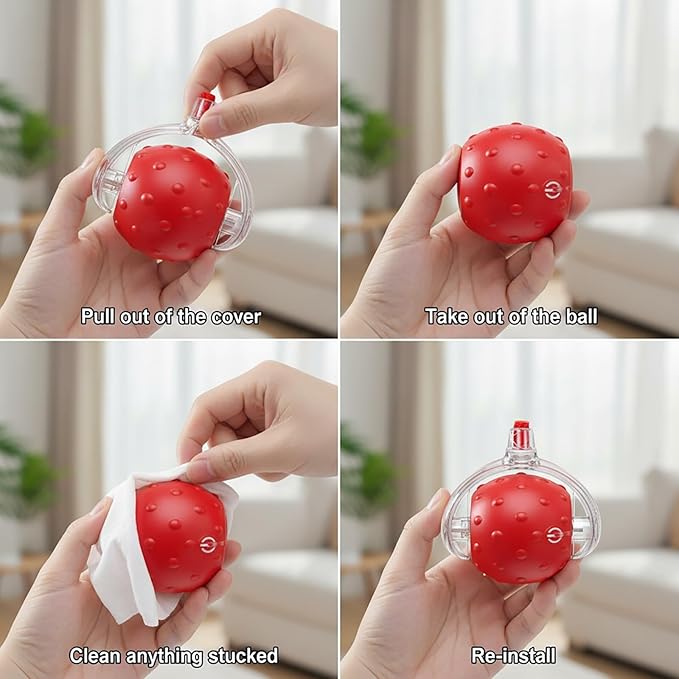 BRICKSWAN Interactive Cat Toys Ball for Cats - Upgrade Automatic Cat Toys for Indoor Cats, 3 Modes 2 Speed Moving Cat Ball (Blue)