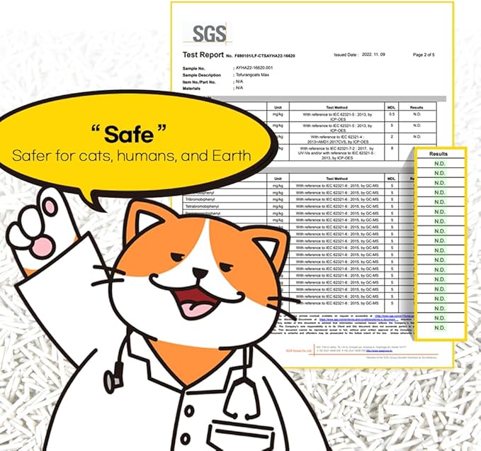 Tofu Cat Litter 1.5mm,Natural Ingredients,Strong Clumping,Toilet Flushable,Solubility in Water,Ultra Absorbent, Really Dust-Free,Less Tracking, I'm Gonna Pee Kitty Litter (5.7lb x 2pack)