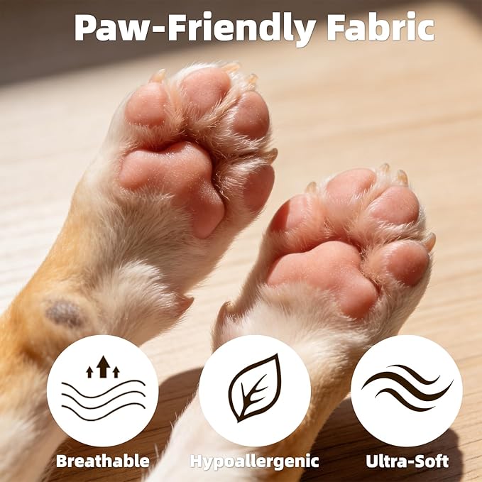 Anti Slip Dog Socks to Prevent Licking Paws, Dog Shoes for Cold/Hot Pavement, Winter Pet Booties for Small Medium Large Senior Dogs, Boots & Paw Protectors for Hardwood Floors Traction Control