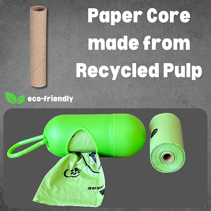 Biodegradable Doggy Poop Bags with Dispenser (576 Bags) Eco-friendly Dog Waste Pickup Bags Refill Rolls Cat Waste Bags (Green, 32 Rolls, Lavender Scented)