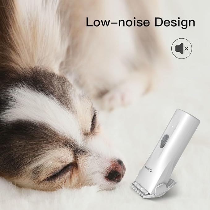 Dog Grooming Kit Clipper for Thick Coat Low Noise Cordless Cat Hair Trimmer Rechargeable Shaver Pet Grooming Tools for Small and Large Animals