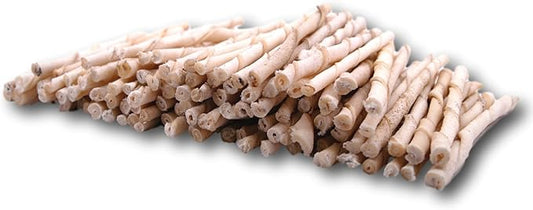 Top Dog Chews - All Natural Rawhide Dog Twists (100 Pack), Natural Chew Sticks for Healthy Teeth and Happy Dogs, Delicious Dog Treats for Canine Dental Care