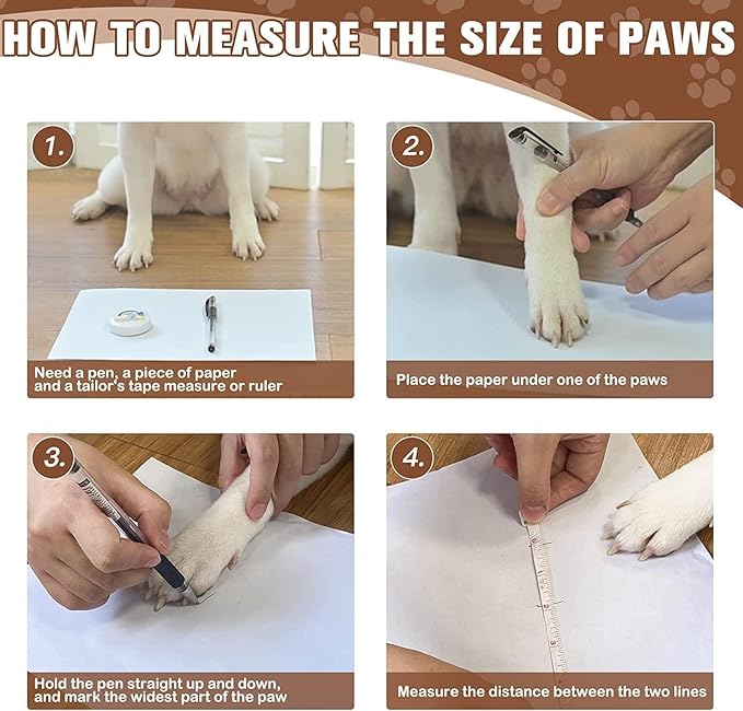 EXPAWLORER 6Pcs Anti Slip Dog Socks to Prevent Licking Paws, Dog Shoes for Winter, Double Sides Dog Boots & Paw Protectors Booties for Hardwood Floors with Grippers Small Medium Large Senior Dogs, XS