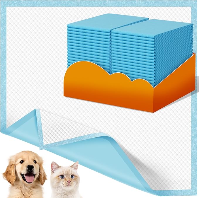 Extra Large Doggie Pee Pad, 30”x30” Thicken Dog Pee Pads, 40 Count XL Doggy Pads Leak-Proof, Super Absorbent Puppy Pee Pads for Dogs, Soft Training Pet Pads for Dogs Cats Rabbits
