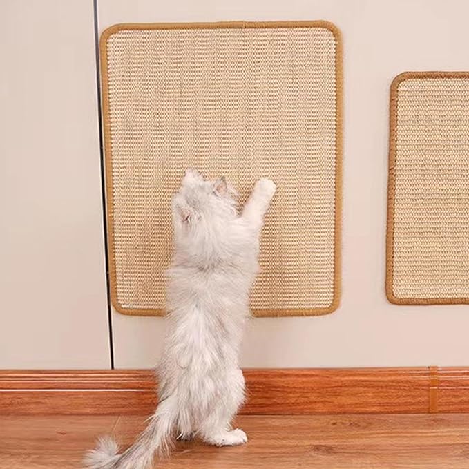 Natural Sisal Cats Pad for Furniture Protections Entertainment Scratcher Mats with NonShedding for Home Use