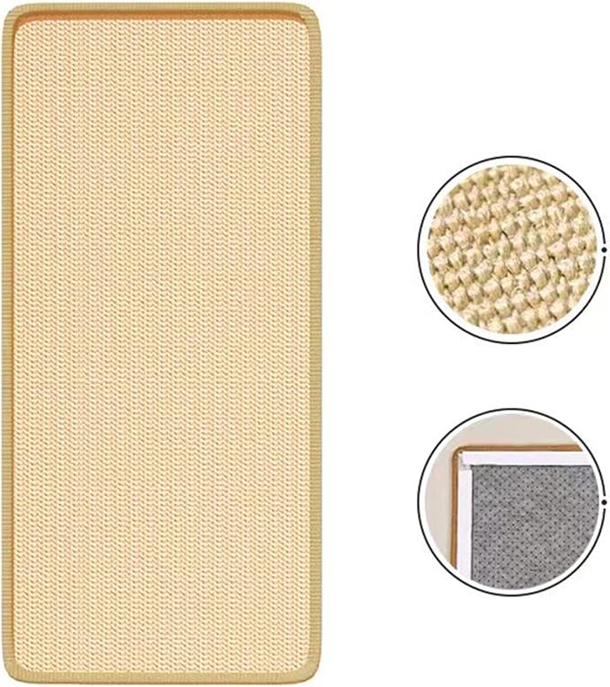 Natural Sisal Cats Pad for Furniture Protections Entertainment Scratcher Mats with NonShedding for Home Use