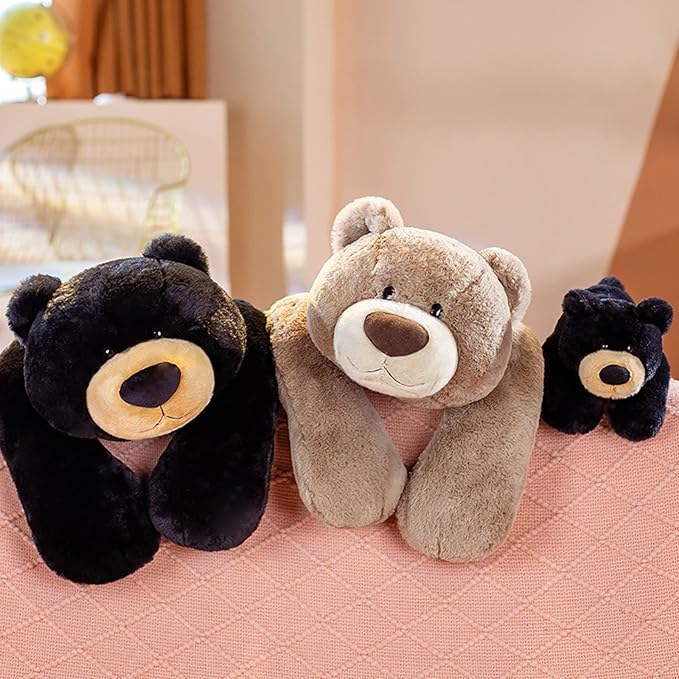ronivia Weighted Stuffed Animals, Weighted Bear Stuffed Animal Toy Cute Brown Bear Plush Pillow Weighted Plush Animals Toy, 11.8"