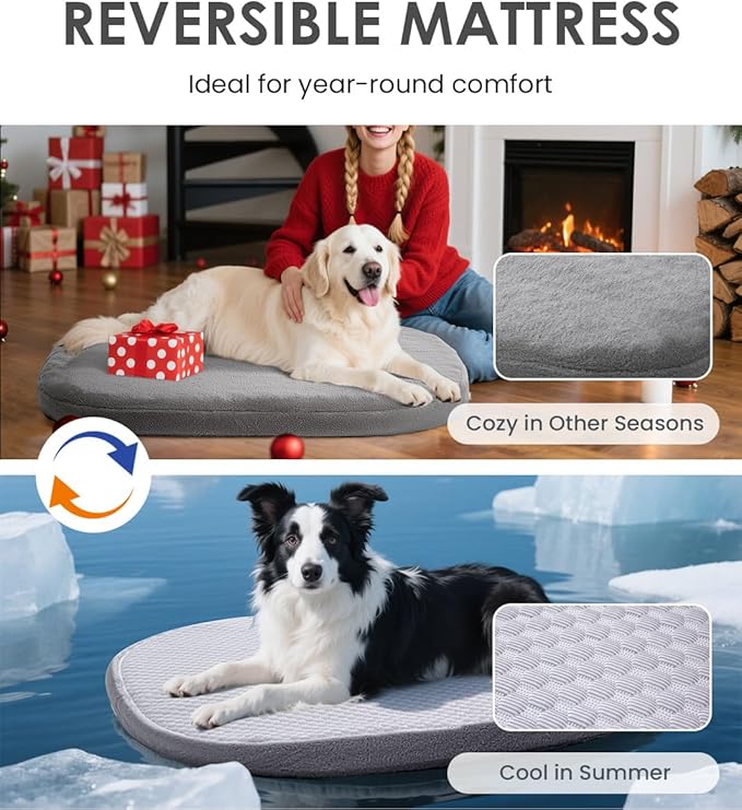 Orthopedic Dog Bed for Small Dogs, Pet Sofa Bed with Egg Crate Foam, 4-Sided Bolster, Removable Washable Cover & Anti-Slip Bottom, Small Dark Gray