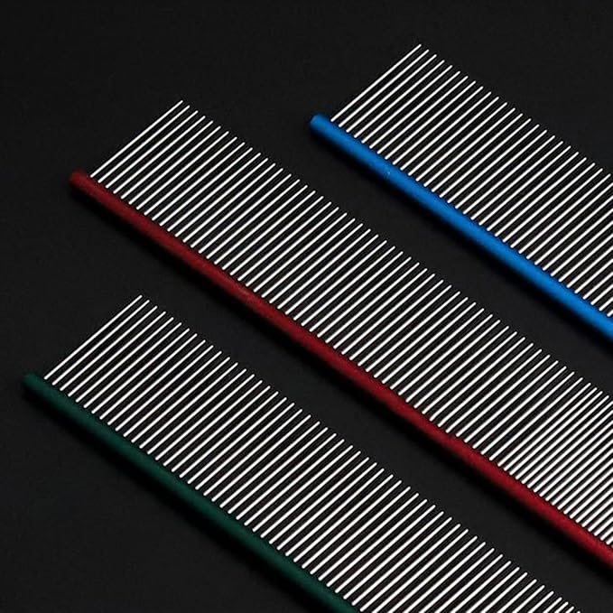 2PCS Pet Grooming Comb Tool For Long Hair Efficient Undercoats Removal Safe For Cats And Dogs Grooming Accessories For Cats For Carpet For Furniture