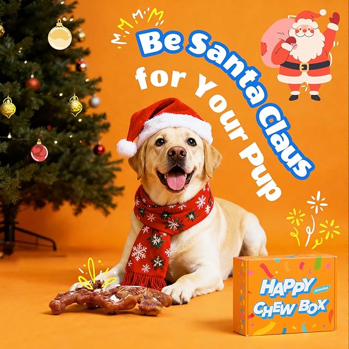 Dog Toys for Aggressive Chewers: Gift Box with 3 Pack Dog Chew Toys, Indestructible Dog Toy for Large Dogs Birthday, Tough Dog Toys to Keep Them Busy, Chew Toys for Dogs, Bacon Flavor