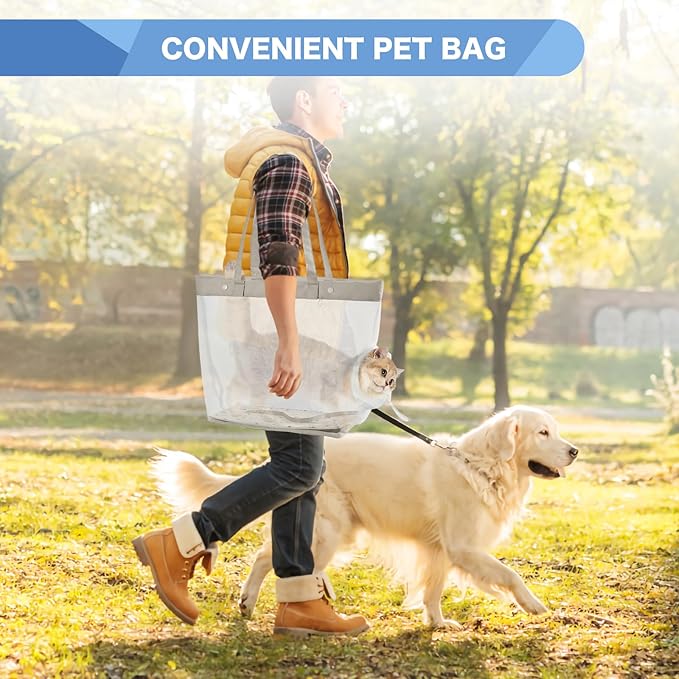 Cat Bag Cat Carrier Soft Cats Carrier, Pet Carriers for Walking with Feet Exposed, Ventilation Openings That Allow the Head and Tail to Protrude, For Kittens and Puppies Weighing up to 10 Pounds Beige