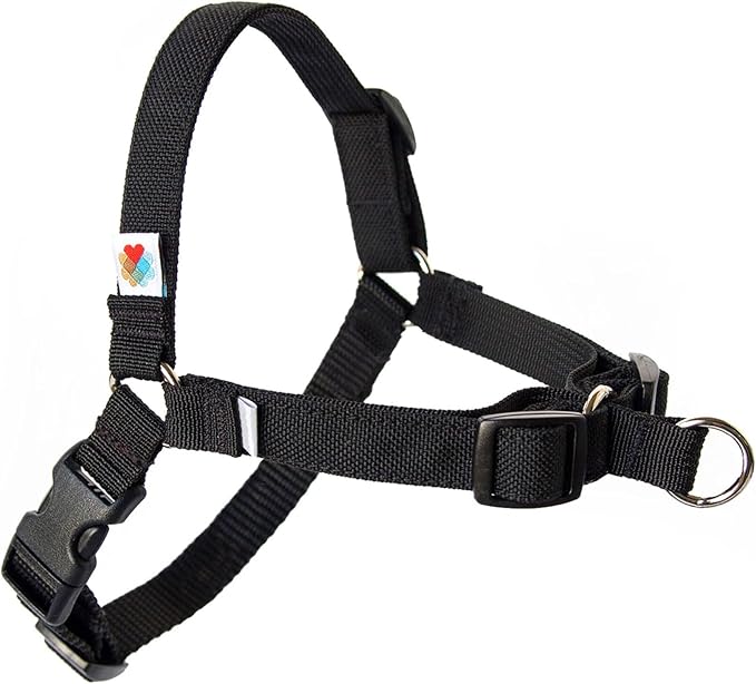 Wildebeest No Pull Dog Harness | Comfortable Training Harnesses | Effective No Pull Harness Design | Ideal for Large Sized Dog | 4-Point Adjustable (XL - 30~36 inch Girth, Black)