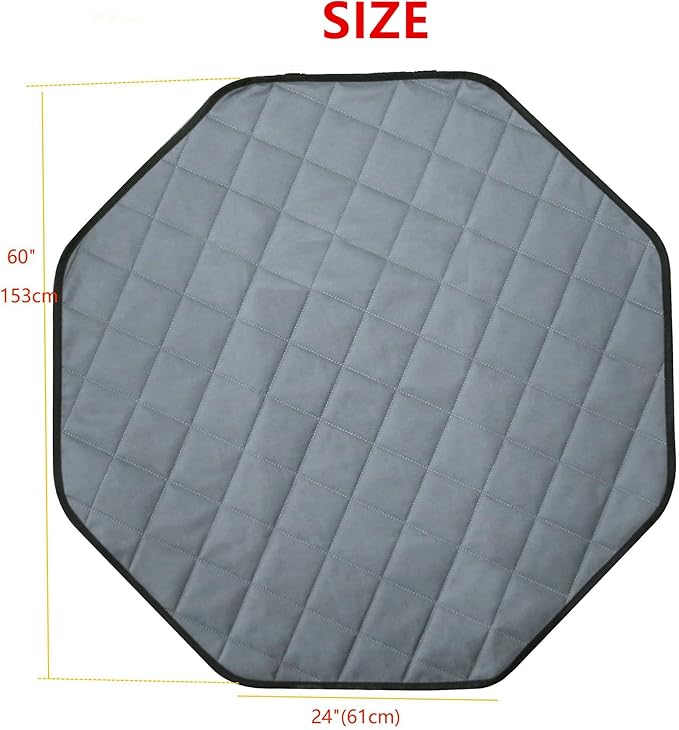 Washable Pee Pads for Dogs, 24" Pet Playpen Mat Octagon 8 Panels Puppy Pads for Whelping Potty Housebreaking Incontinence Playpen Crate Kennel