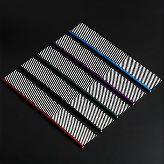 2PCS Pet Grooming Comb Tool For Long Hair Efficient Undercoats Removal Safe For Cats And Dogs Grooming Accessories For Cats For Carpet For Furniture