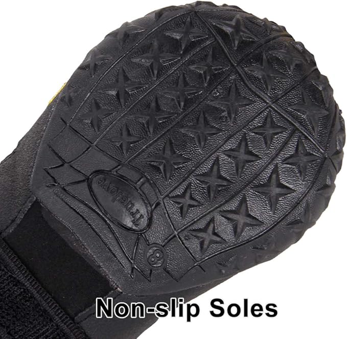 MOKCCI Truelove Dog Boots,Waterproof Pet Shoes with Reflective Straps for Paw Protectors Small Medium Large Dog Summer Winter Snow Outdoor Walking