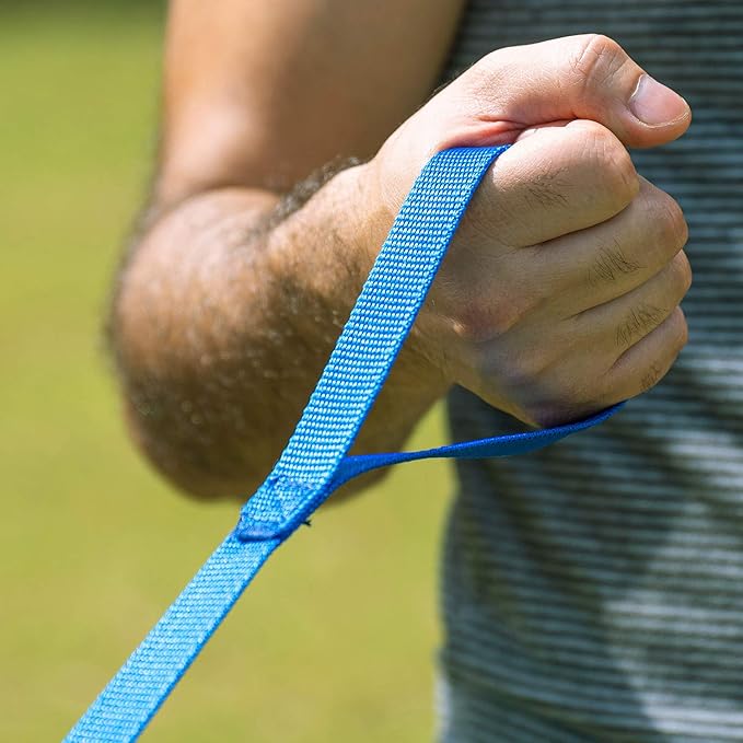 Hi Kiss Dog/Puppy Obedience Recall Training Agility Lead - 15ft 20ft 30ft 50ft 100ft Training Leash - Great for Training, Play, Camping, or Backyard Blue 100 Feet