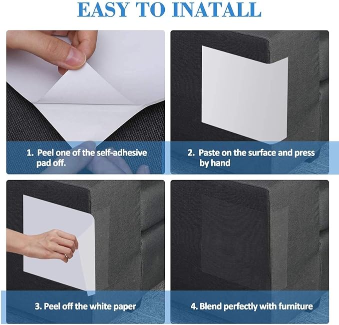 10 Pcs Extra Large Furniture Protectors from Cats, 5pcs 17" x12” & 5pcs 17"x10" Cat Scratch Deterrent Sheet, Double-Sided Training Tape, Cat Scratch Couch Protector
