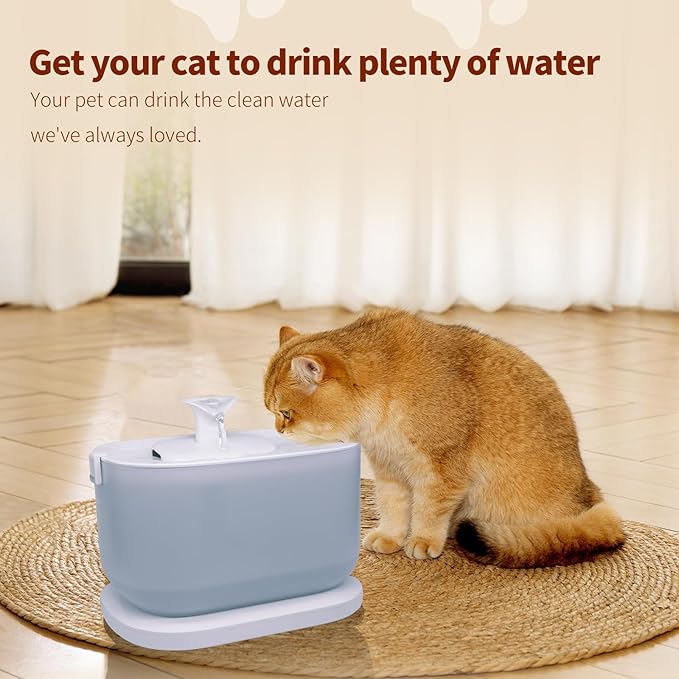 20 Pcs Cat Water Fountain Filters Compatible with PETLIBRO,10 Pack Fountain Replacement Filter & 10 Pack Pre-Filter Sponges, Cat Fountain Filter for 2.5L/84oz PLWF005 & PLWF105 & PLWF115