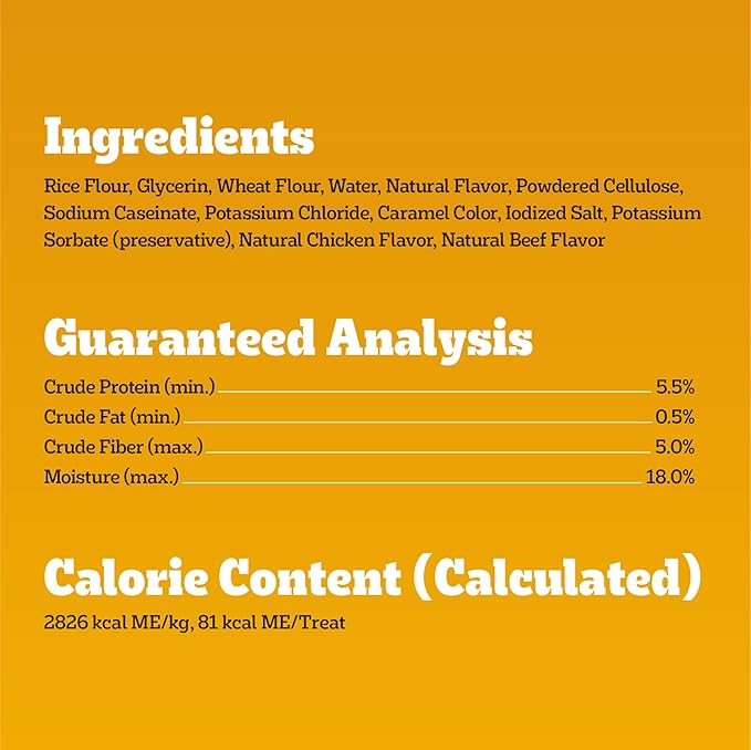 Pedigree Twisty Chews Small Long-Lasting Dog Treats Chicken & Beef Flavor, 9.17 oz. Pouch (10 Count, Pack of 5)