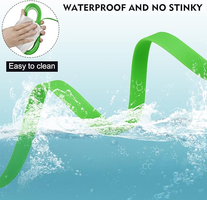 Waterproof Long Leash Durable Dog Recall Training Lead Great for Outdoor Hiking, Training, Yard, Beach and Swimming (Green, 10ft)