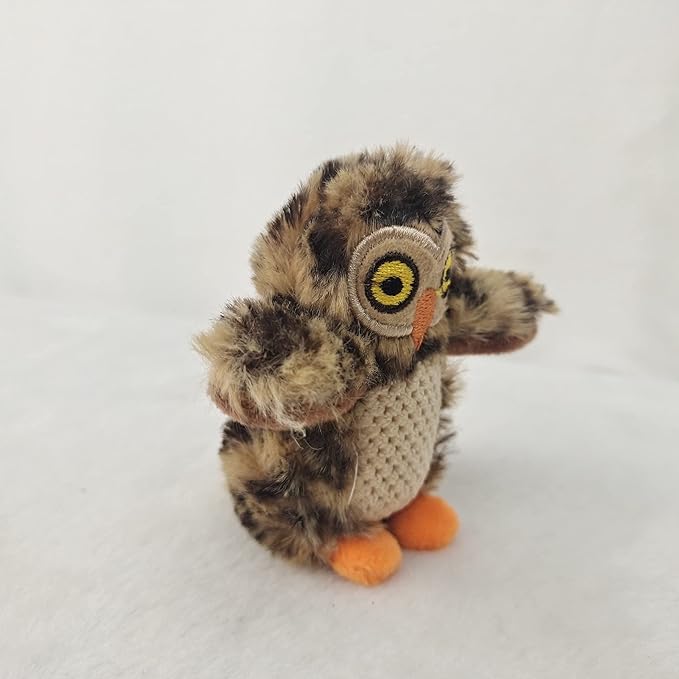 Glow Pups 3 Pack Owl Dog Toys, Toy for Small Dogs, Plush Dog Toys with Squeaker, Multipack Puppy Toys, Toy for Small Dogs (3 Pack: Replacement Animals, Owl)
