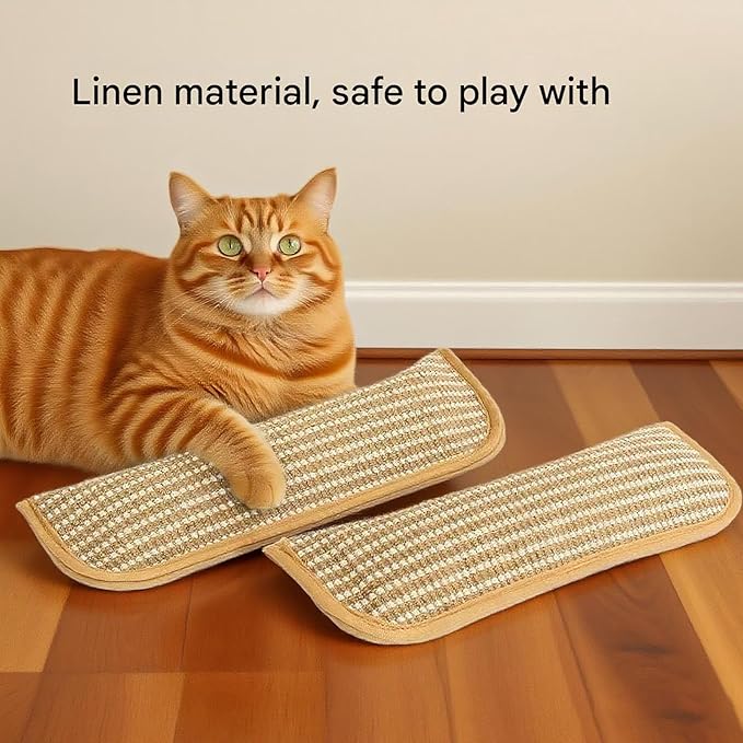 NENYLEI Interactive Catnip Chew Toy, 2026 New Natural Sisal Catnip Pillow Toy Kickers for Cats Chew Toys, 2 Pack Bite Resistant Kitten Teething Catnips Pillows, 10/11/13.4 in (Medium+Large)
