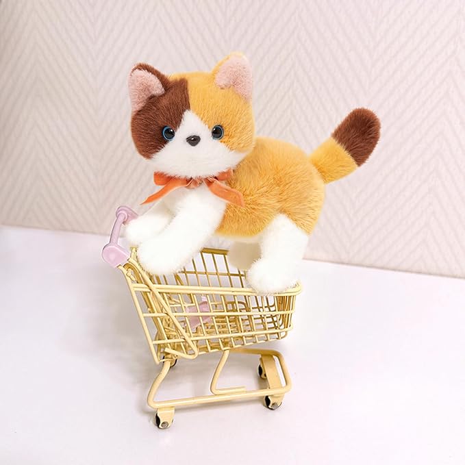 Ditucu Calico Cat Stuffed Animals Cute Soft Kitten Plush Doll Small Kitty Plushies Toys Gifts for Kids 6 inch
