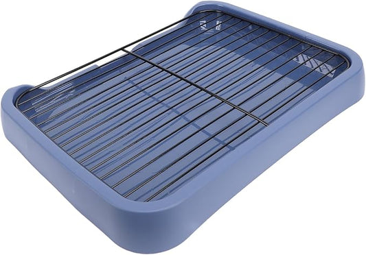 Acouto Dog Potty Pad Holder Tray - Dog Potty Tray Removable Indoor Training Toilet Portable Puppy Pad Holder with Grille Small and Medium Dogs - Puppy Litter - Pet