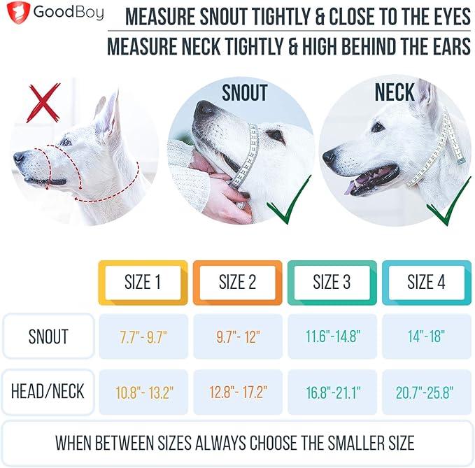 GoodBoy Dog Head Halter with Safety Strap - Stops Heavy Pulling On The Leash - Padded Headcollar for Small Medium and Large Dog Sizes - Head Collar Training Guide Included (Size 4, Pink Nylon)