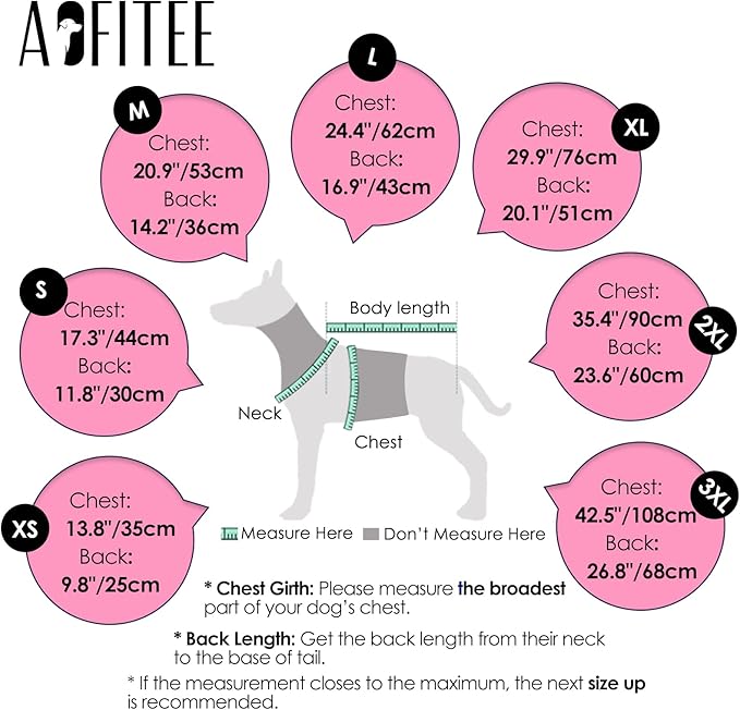 AOFITEE Dog Coat, Warm Dog Jacket with Harness Built in, Waterproof Coats for Small Dogs, Dogs Winter Coat Puffer Jacket with Zipper & Fleece Collar, Pet Snowsuit Sweater for Chihuahua Yorkshire, XS