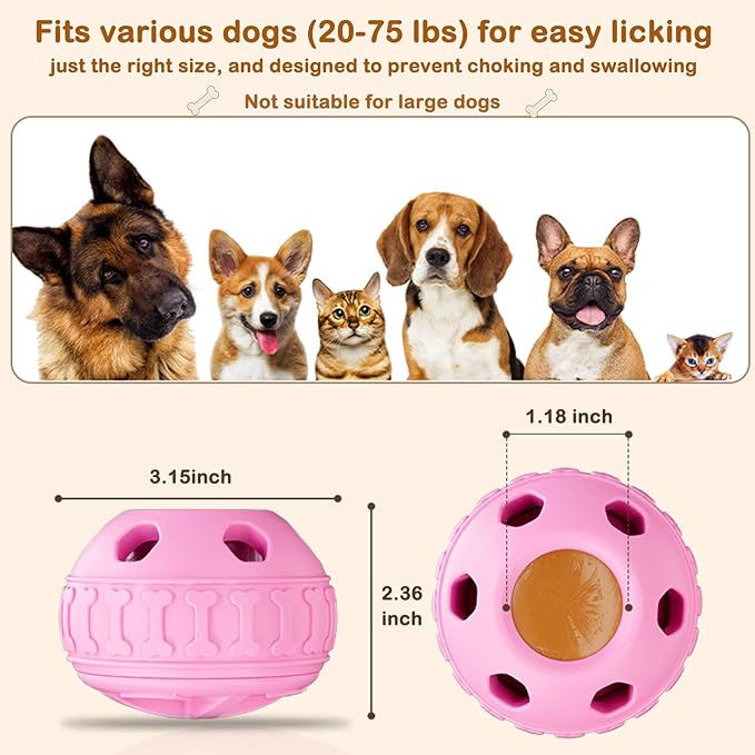CUTENNIOU 2 in 1 Interactive Dog Toy and Silicone Tray with Lid, Dog Enrichment Toys for Large Dogs 25-75 lbs, Freezable Dogs Chew Toy to Keep Them Busy, Frozen Treat Dispensing for Slow Food Training