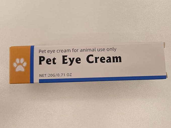 Pet Eye Care Kit for Dogs, Cats,Small Pets — Gentle Eye Area Moisturizing Cream + Cotton Swabs, 0.71 oz / 20 gr 1 Tube