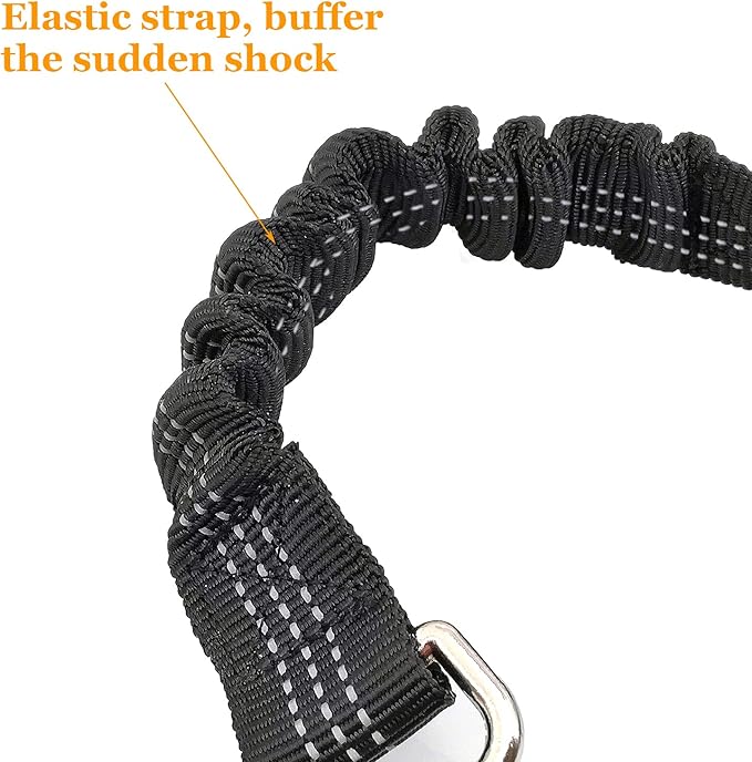 Yiaizhuo 2 Dog Seatbelt Seat Belt Car Harness Leash Travel Accessories Bungee Anti Shock Pet Cat Adjustable Lead Clip Safety Seats Belts Black