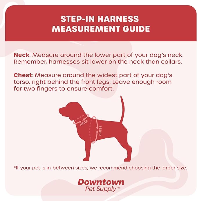 Downtown Pet Supply Step-in Dog Harness – No Pull, Adjustable Padded Mesh with Reflective Trim, Secure Buckle Strap – Comfortable & Breathable Small Dog Harness, Large, Cobalt