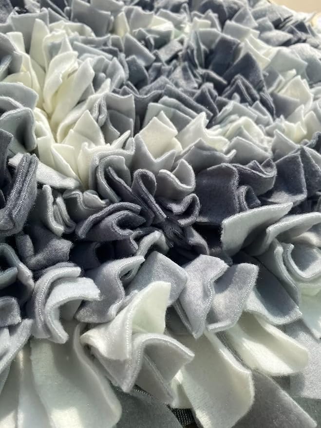 Light Grey,Square,50x50cm Large Size,Washable Anti Slip,Big Tough for Large Dog Feeding mat, Food Puzzles, Sniffing Foraging Snuffle mat