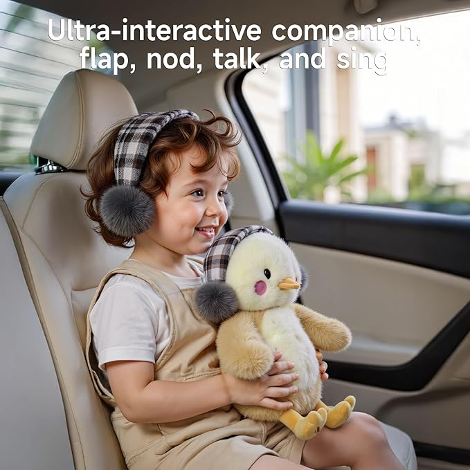 TUMAMA Dancing Talking Chicken Toy, Hug Me Kiss Me Electronic Pet Soft Plush Chick Toy, Singing, Recording, Repeating, Baby Toddler Interactive Toys for Boys Girls Gifts