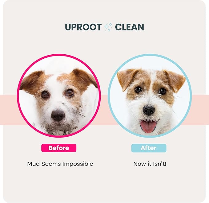 Uproot QuickClean Gloves Pro: 1 Month Supply - Extra-Thick Pet Glove Wipes for Dogs & Cats - Easy Wipe Paws, Eyes, Ears, Butt, & Body - Lick-Safe - Cleaning, Deodorizing & Grooming (6 Pack)